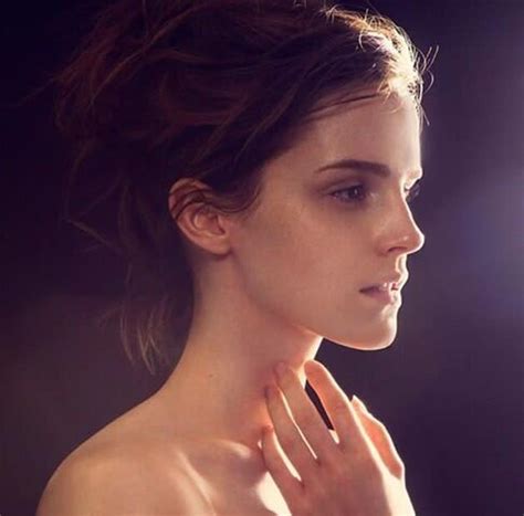 nudes emma|Harry Potter star Emma Watson poses nude for the environment.